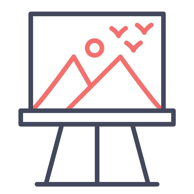 Estilo de la ilustración vectorial de pintura