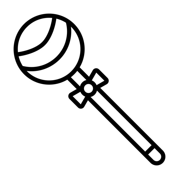 Estilo de la ilustración vectorial de la piruleta