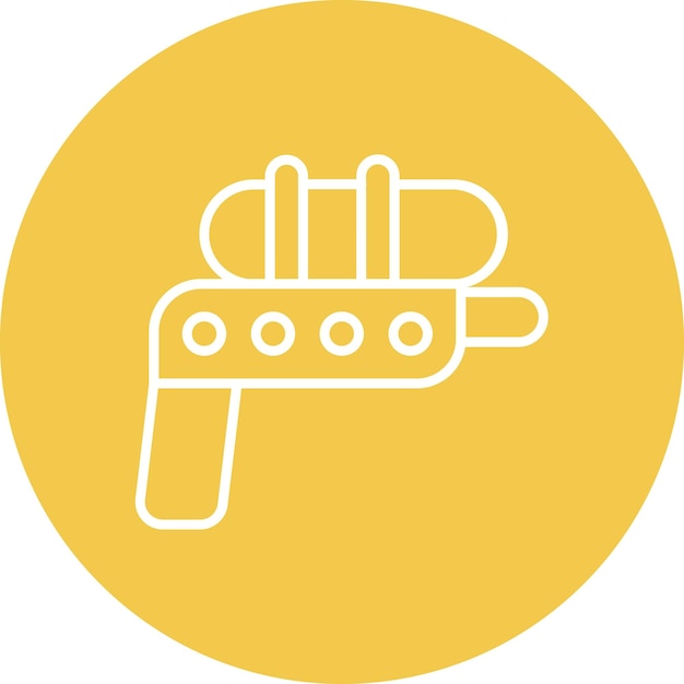 Vector estilo de ilustración vectorial de la pistola de agua