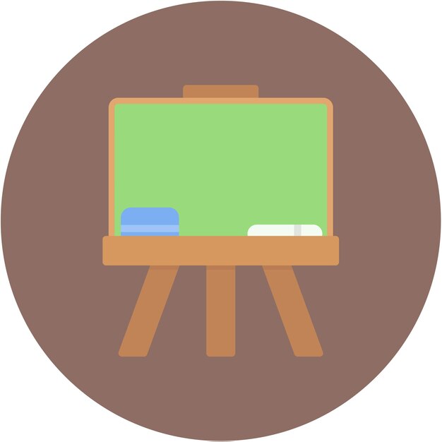 Estilo de la ilustración vectorial de la pizarra