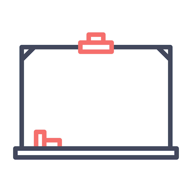 Estilo de la ilustración vectorial de la pizarra