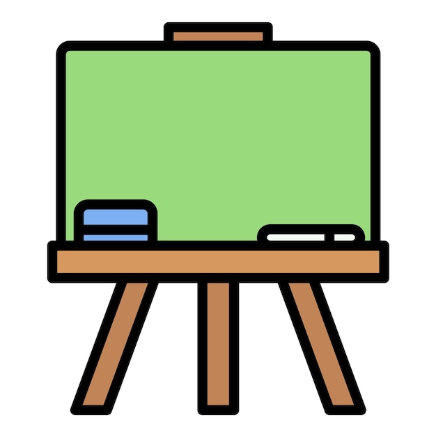 Estilo de la ilustración vectorial de la pizarra