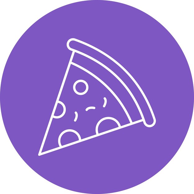 Estilo de ilustración vectorial de la pizza