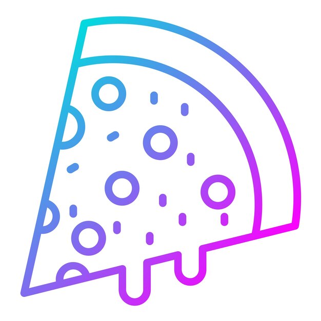 Estilo de ilustración vectorial de la pizza