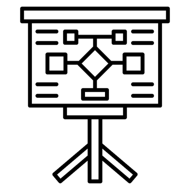 Estilo de ilustración vectorial del plan de negocios