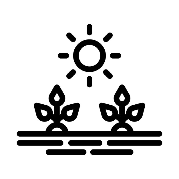 Estilo de ilustración vectorial de la plantación
