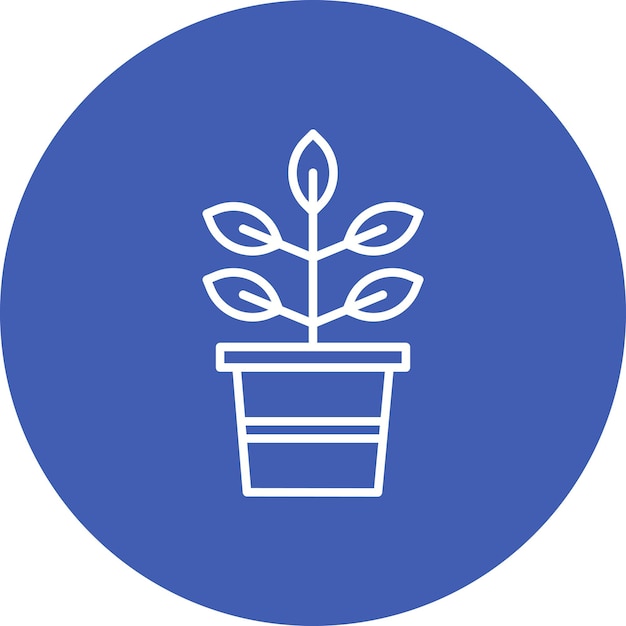 Estilo de ilustración vectorial de las plantas