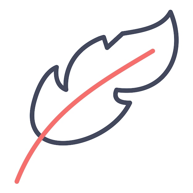 Estilo de ilustración vectorial de plumas