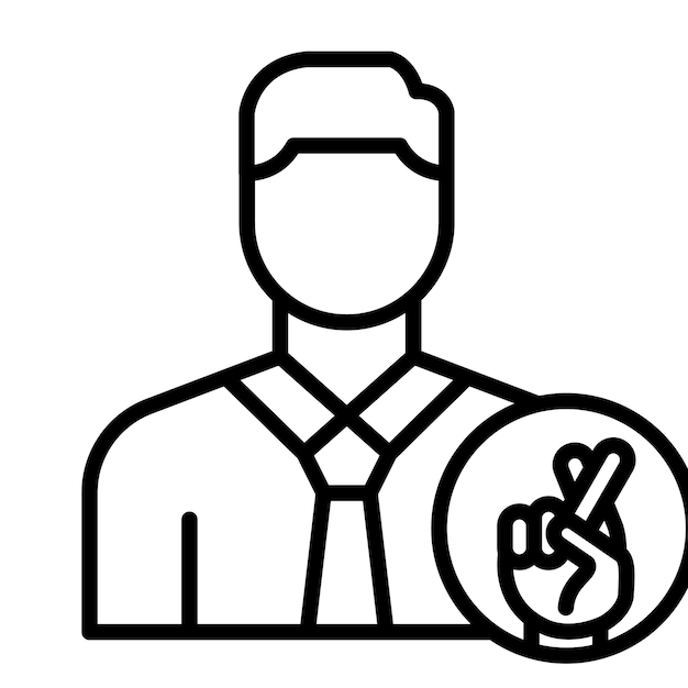 Estilo de ilustración vectorial del político deshonesto