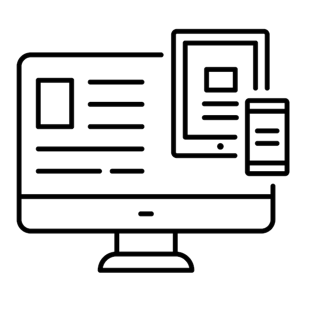 Estilo de ilustración vectorial del portal de noticias