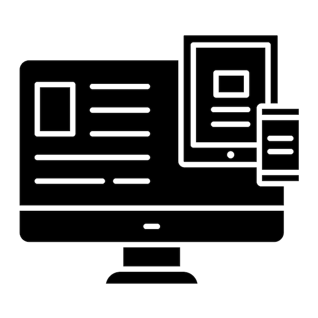 Estilo de ilustración vectorial del portal de noticias