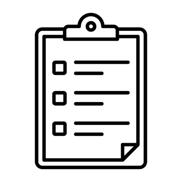 Estilo de ilustración vectorial del portapapeles