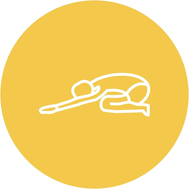 Estilo de la ilustración vectorial de la pose de la liebre