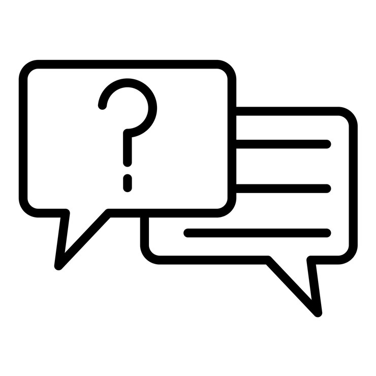 Vector estilo de la ilustración vectorial de las preguntas