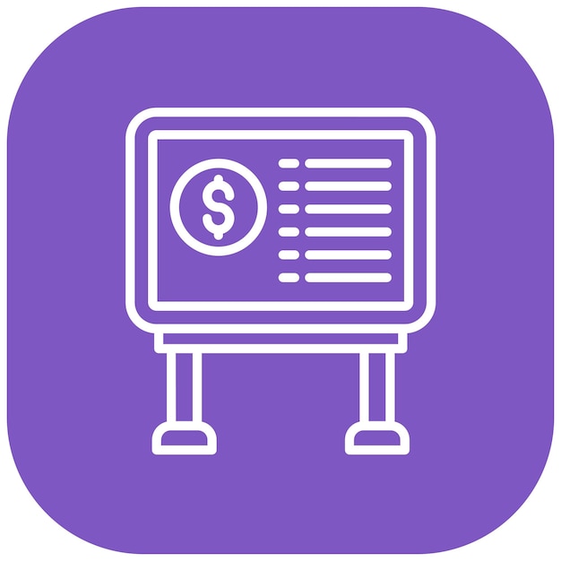 Estilo de ilustración vectorial de la presentación del presupuesto