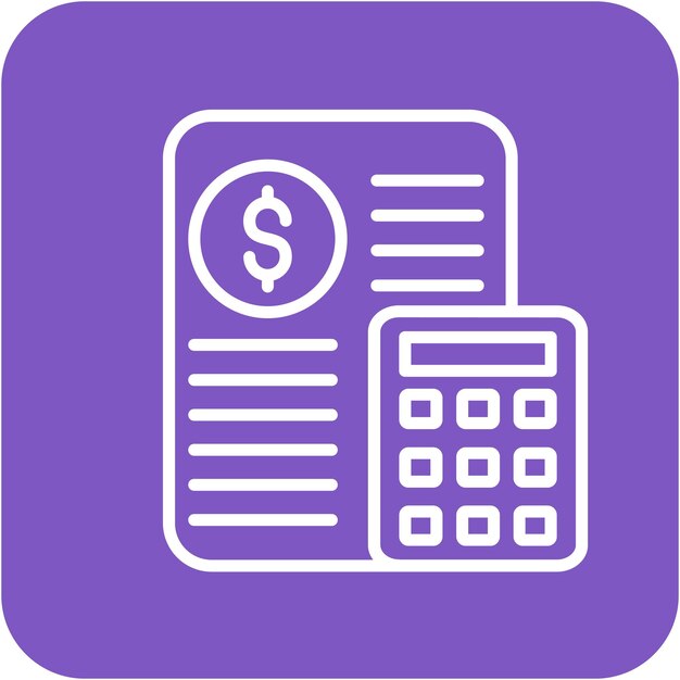 Estilo de ilustración vectorial del presupuesto de marketing