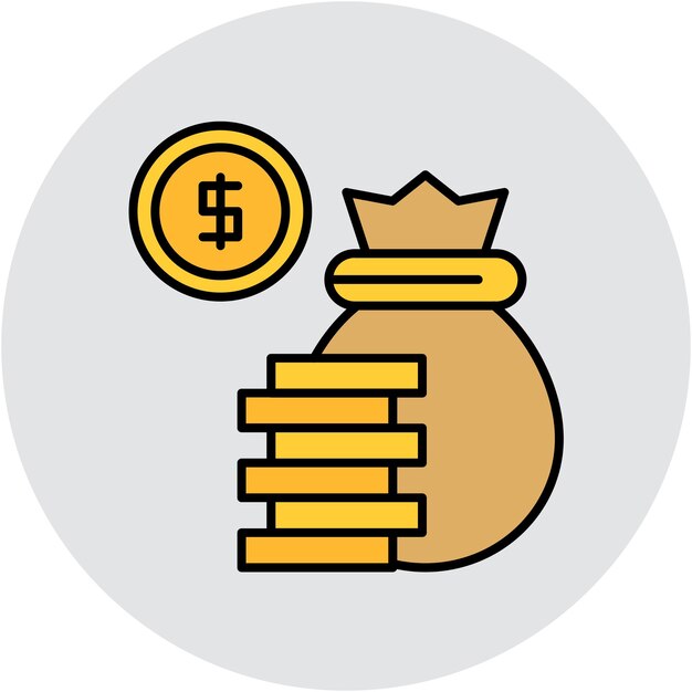 Estilo de ilustración vectorial del presupuesto