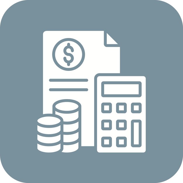 Estilo de ilustración vectorial del presupuesto