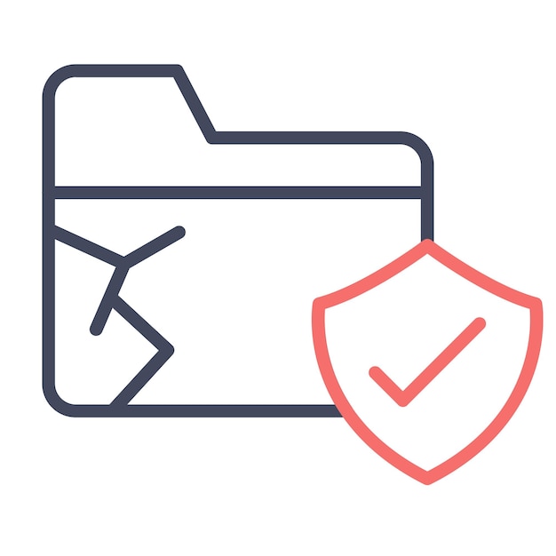 Estilo de ilustración vectorial de prevención de pérdida de datos