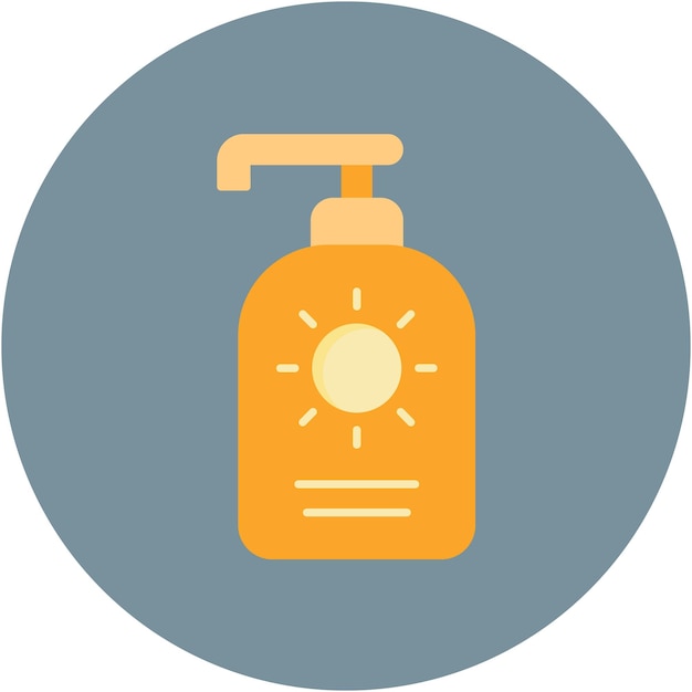 Estilo de ilustración vectorial de protector solar
