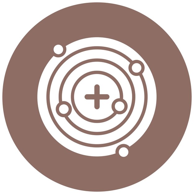 Estilo de ilustración vectorial de protones