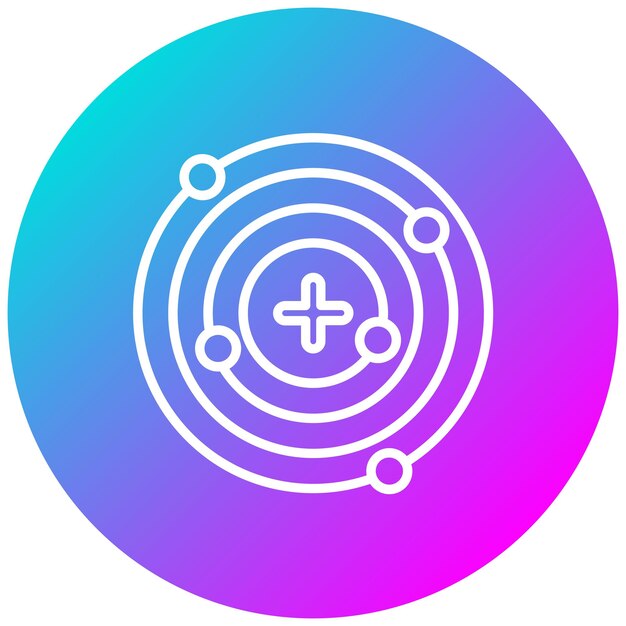 Estilo de ilustración vectorial de protones