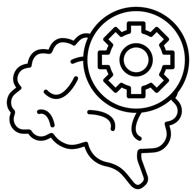 Estilo de ilustración vectorial de la psicología