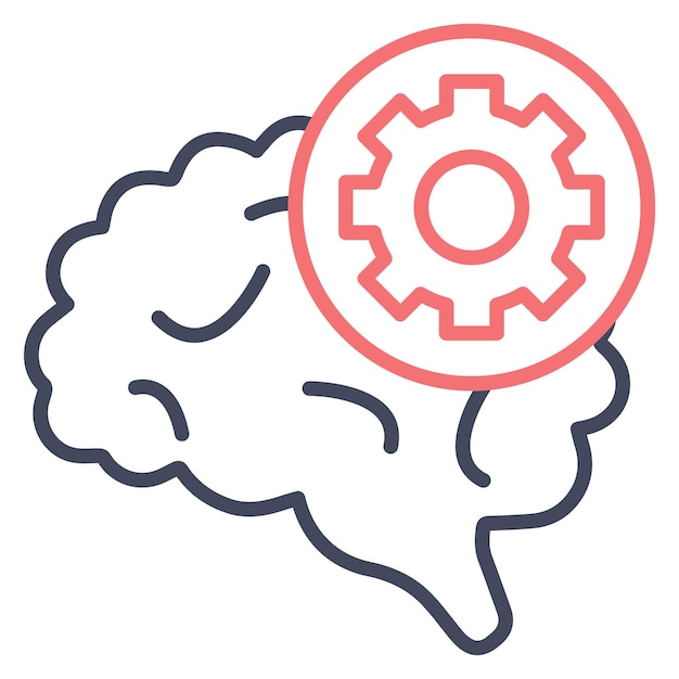 Estilo de ilustración vectorial de la psicología