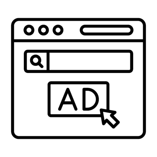 Estilo de ilustración vectorial de publicidad