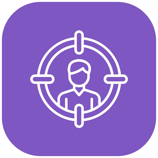 Estilo de ilustración vectorial del público objetivo
