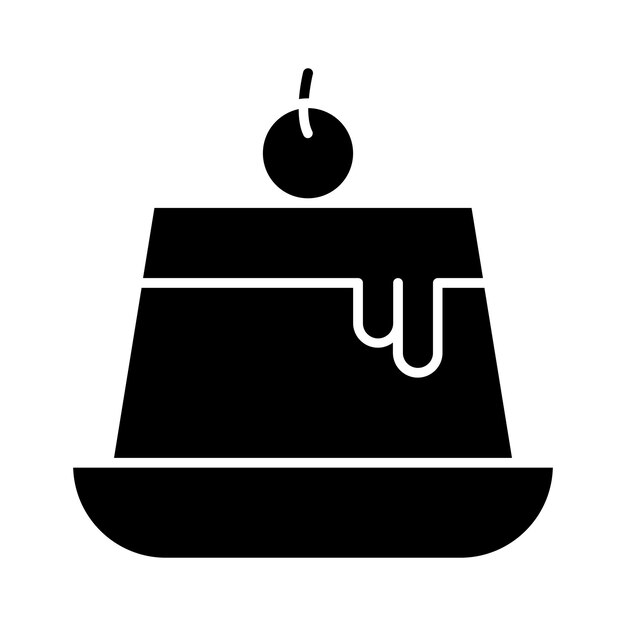Estilo de ilustración vectorial de pudín