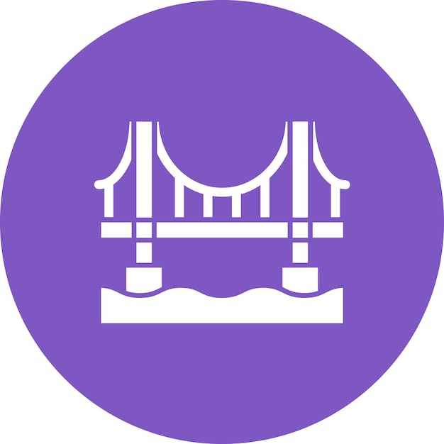 Estilo de ilustración vectorial del puente Golden Gate