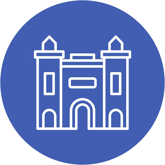Estilo de ilustración vectorial de la Puerta de Dubai
