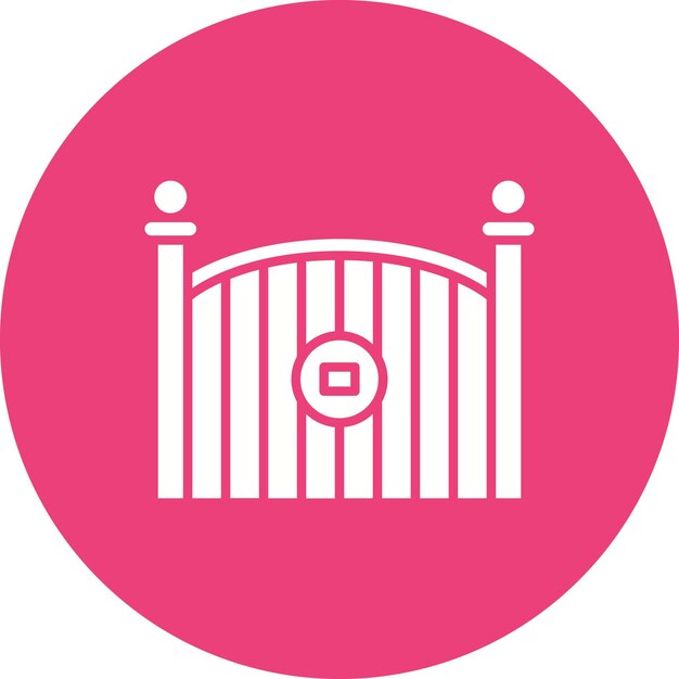 Estilo de ilustración vectorial de la puerta de seguridad