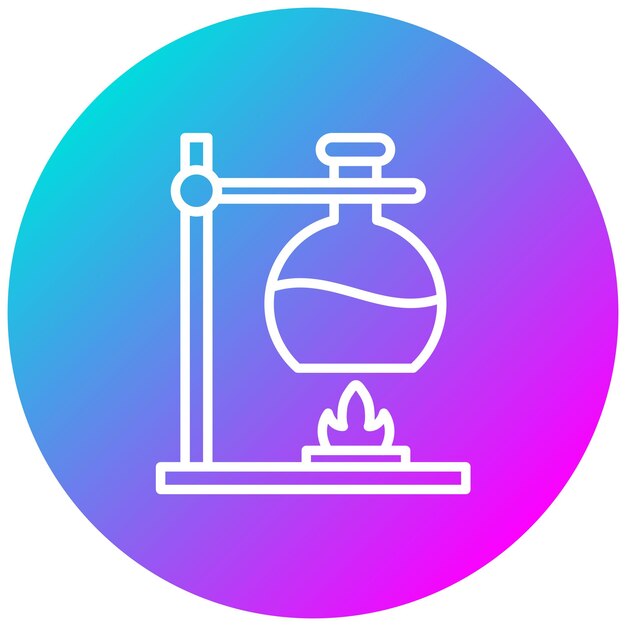 Estilo de la ilustración vectorial del quemador