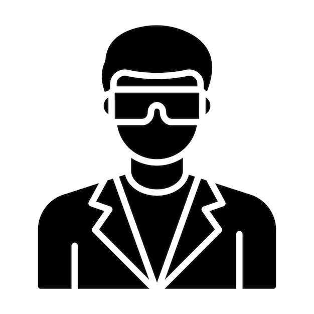 Estilo de ilustración vectorial del químico