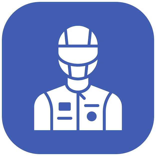Estilo de ilustración vectorial de Racer