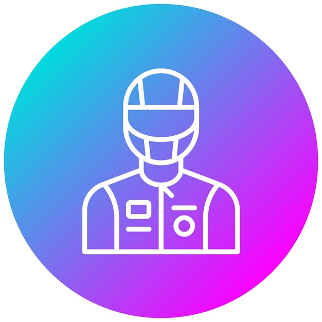 Estilo de ilustración vectorial de Racer