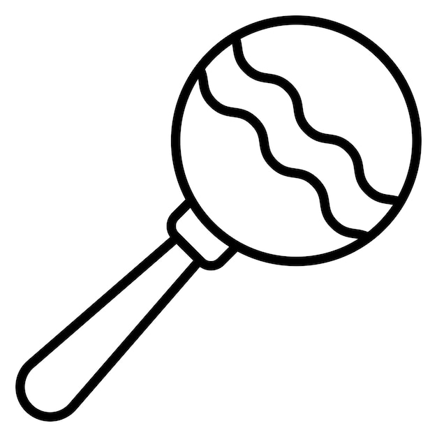 Estilo de la ilustración vectorial de Rattle