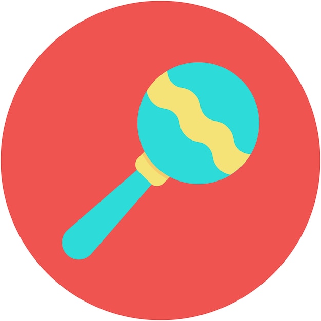 Estilo de la ilustración vectorial de Rattle