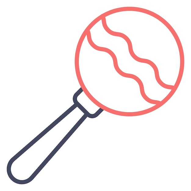 Estilo de la ilustración vectorial de Rattle