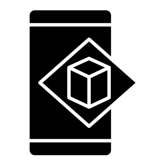 Estilo de ilustración vectorial de realidad aumentada