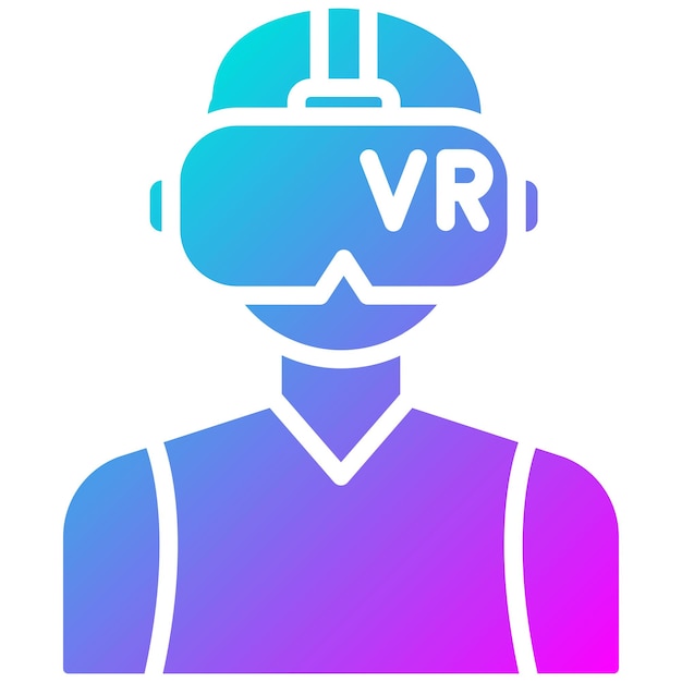 Estilo de ilustración vectorial de realidad virtual