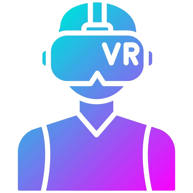 Vector estilo de ilustración vectorial de realidad virtual