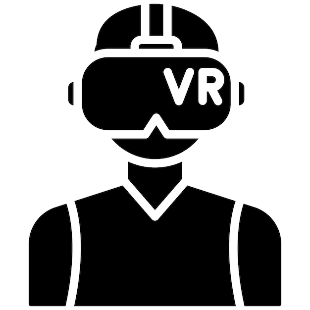 Estilo de ilustración vectorial de realidad virtual