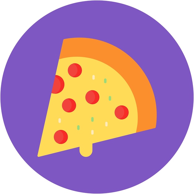 Estilo de ilustración vectorial de las rebanadas de pizza