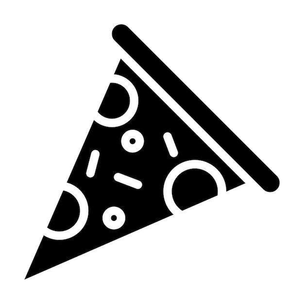 Estilo de ilustración vectorial de las rebanadas de pizza