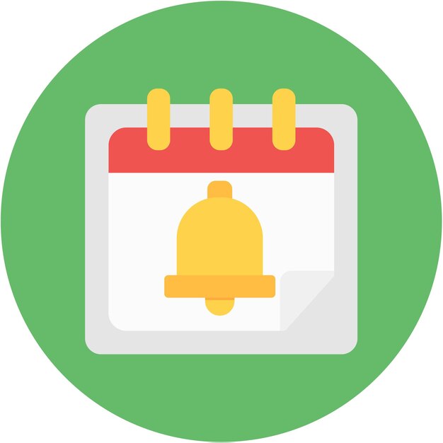 Estilo de la ilustración vectorial del recordatorio