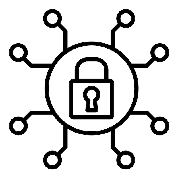 Estilo de ilustración vectorial de la red de seguridad