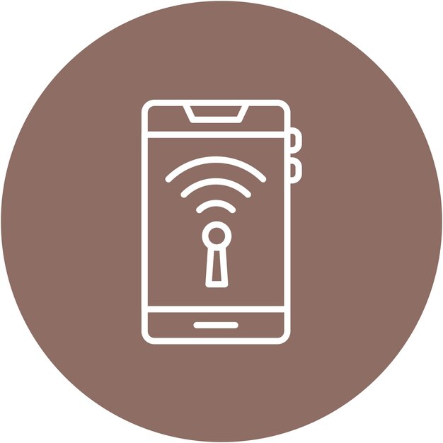 Estilo de ilustración vectorial de la red Wi-Fi